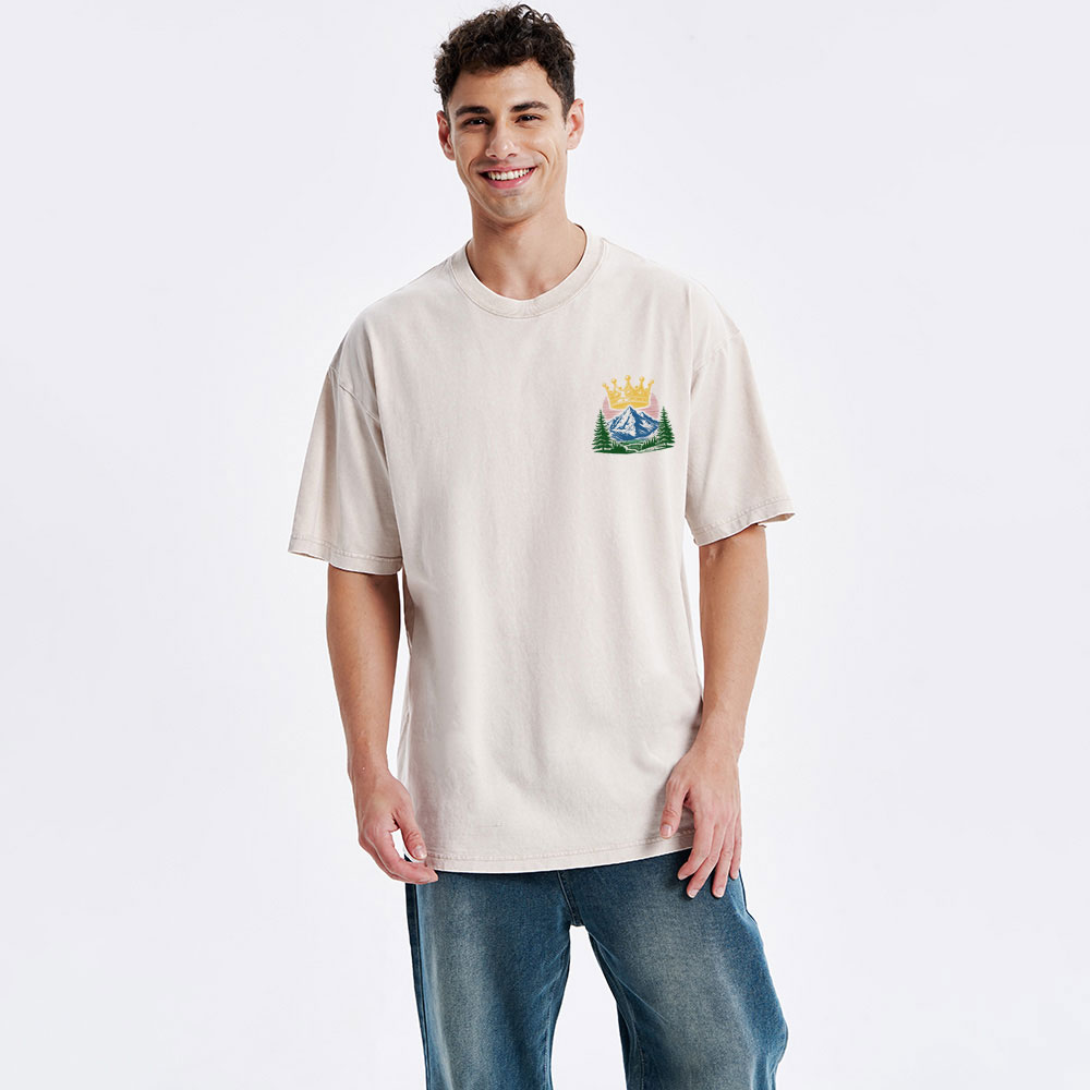 Seek First The Kingdom Of God Christian Washed T-Shirt