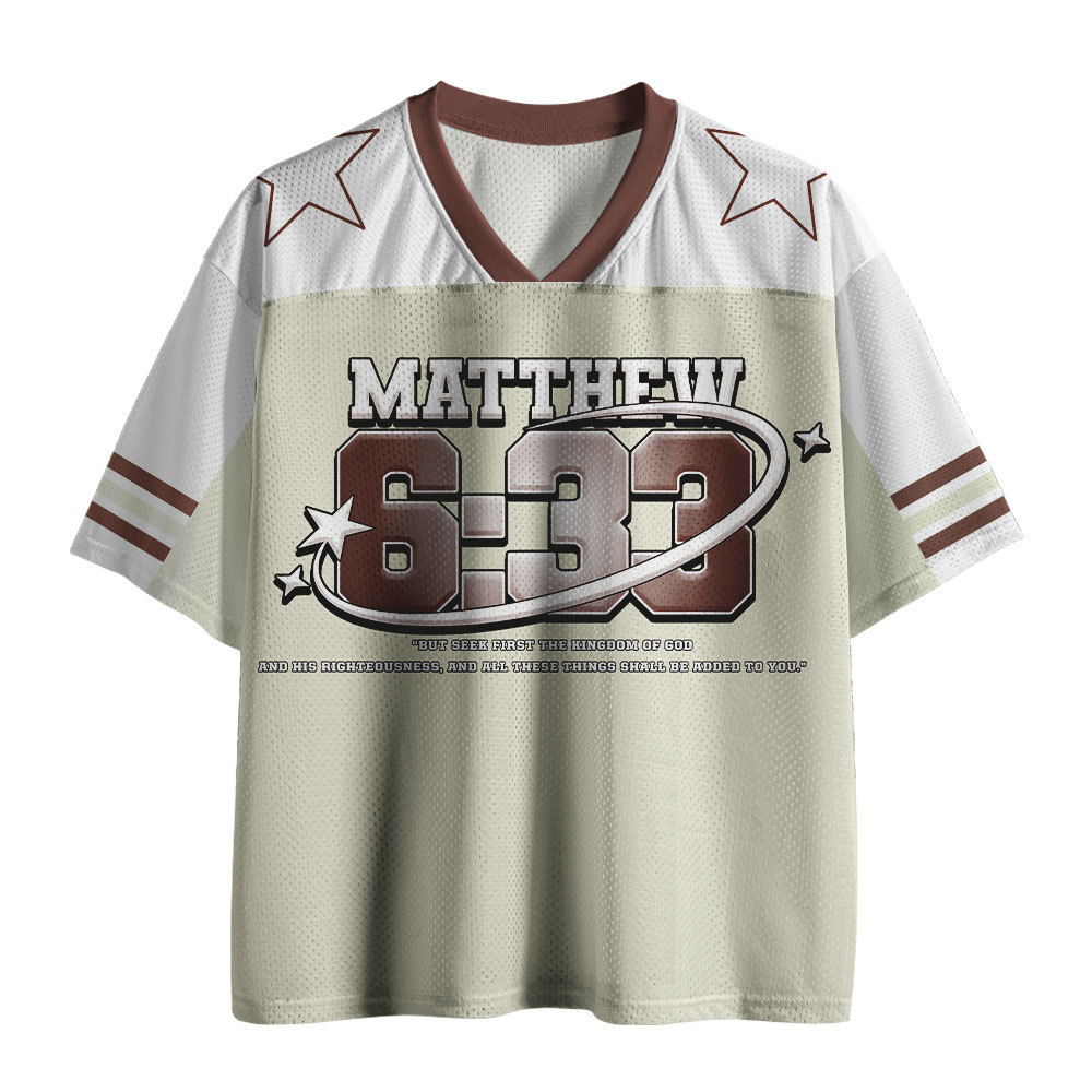 Seek First The Kingdom Of God Nation Christian Mesh Jersey