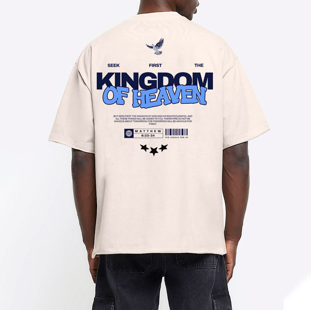Seek Frist The Kingdom Of Heaven Christian Washed T-Shirt