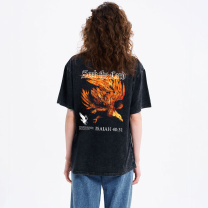 Seek The Lord Christian Washed T-Shirt