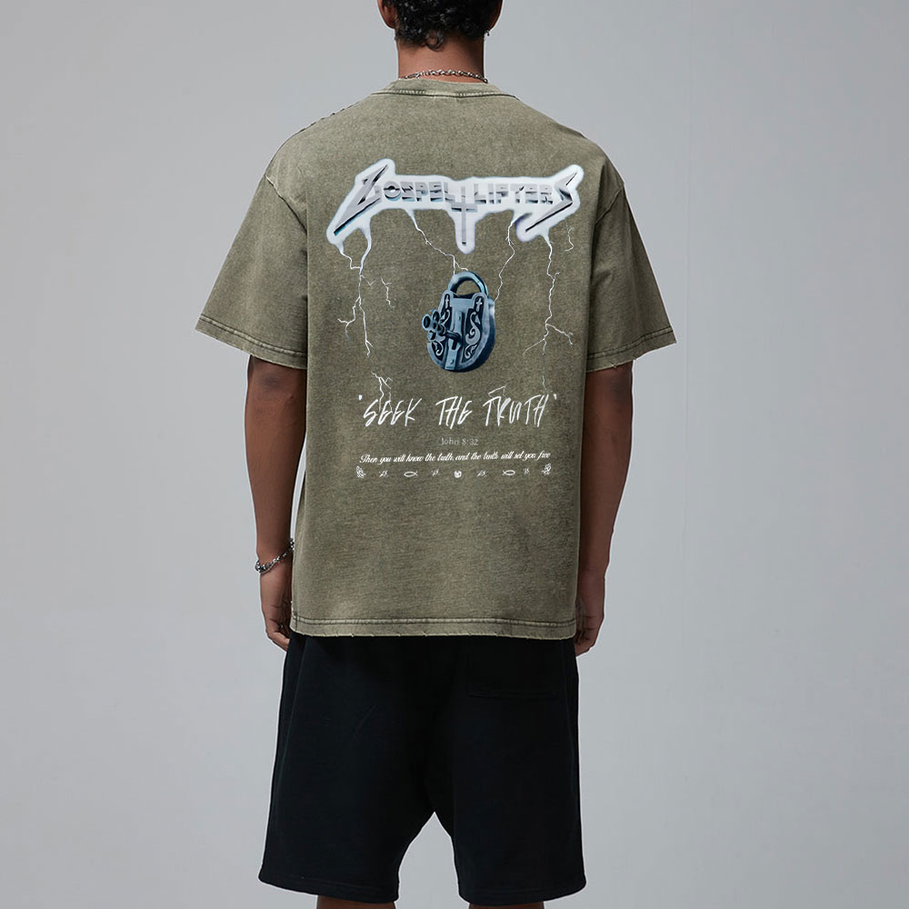 Seek The Truth Christian Washed  T-Shirt