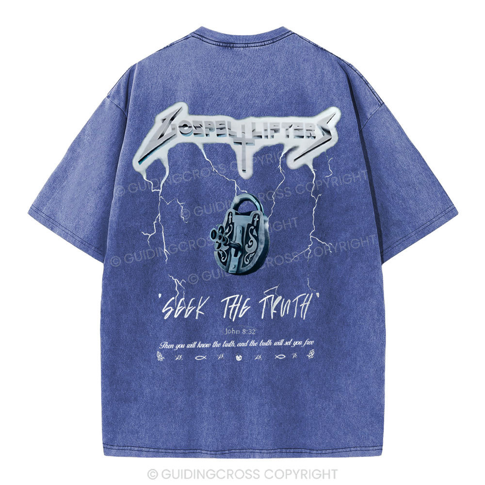 Seek The Truth Christian Washed  T-Shirt
