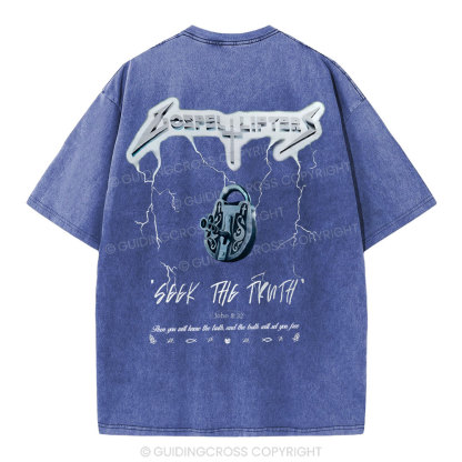 Seek The Truth Christian Washed  T-Shirt