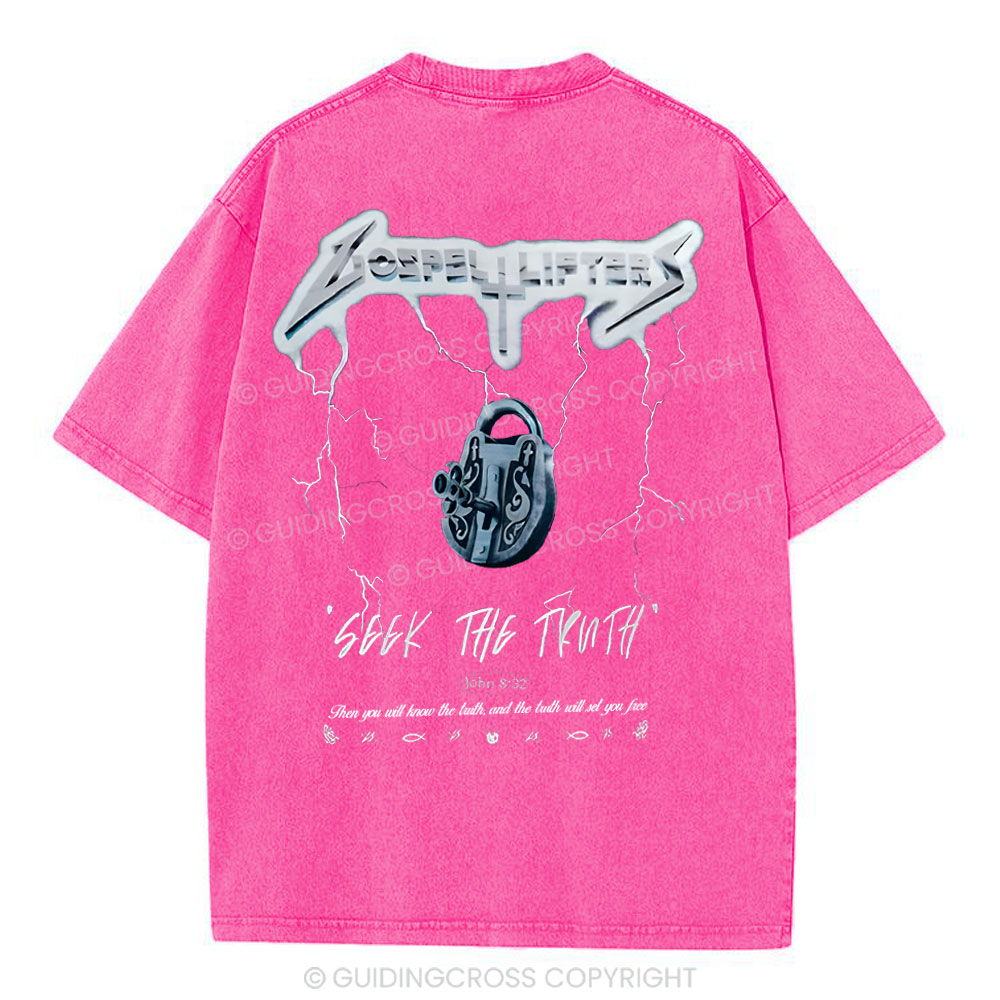 Seek The Truth Christian Washed  T-Shirt