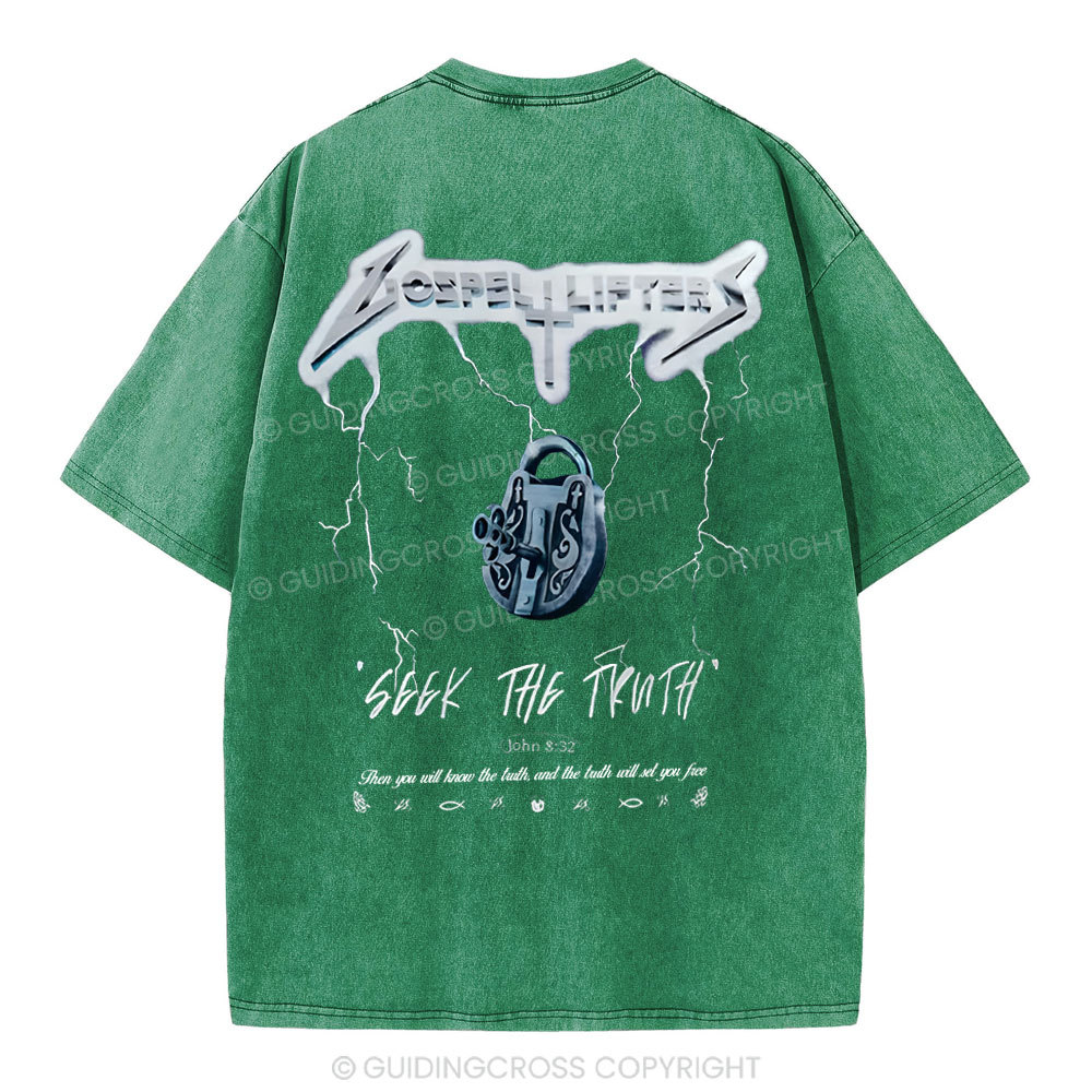 Seek The Truth Christian Washed  T-Shirt