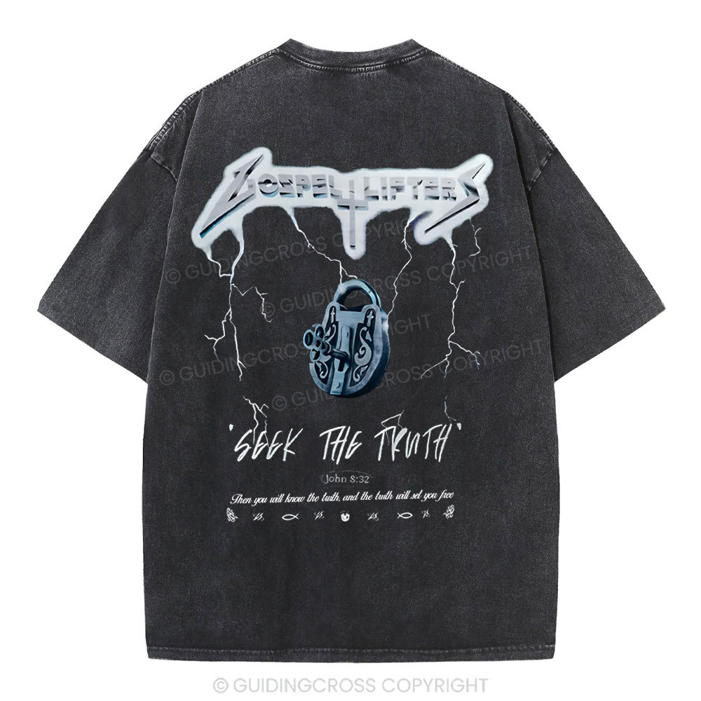Seek The Truth Christian Washed  T-Shirt