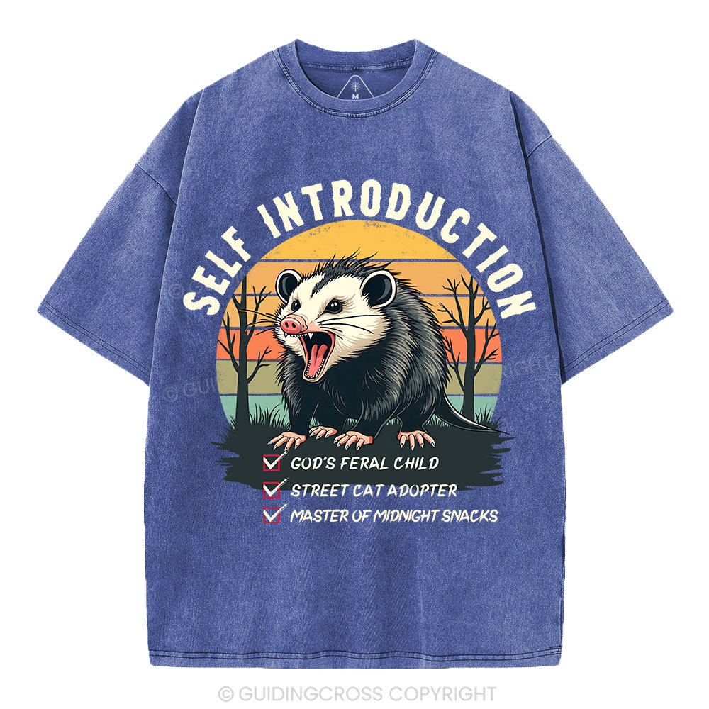 Self Introduction Christian Washed T-Shirt