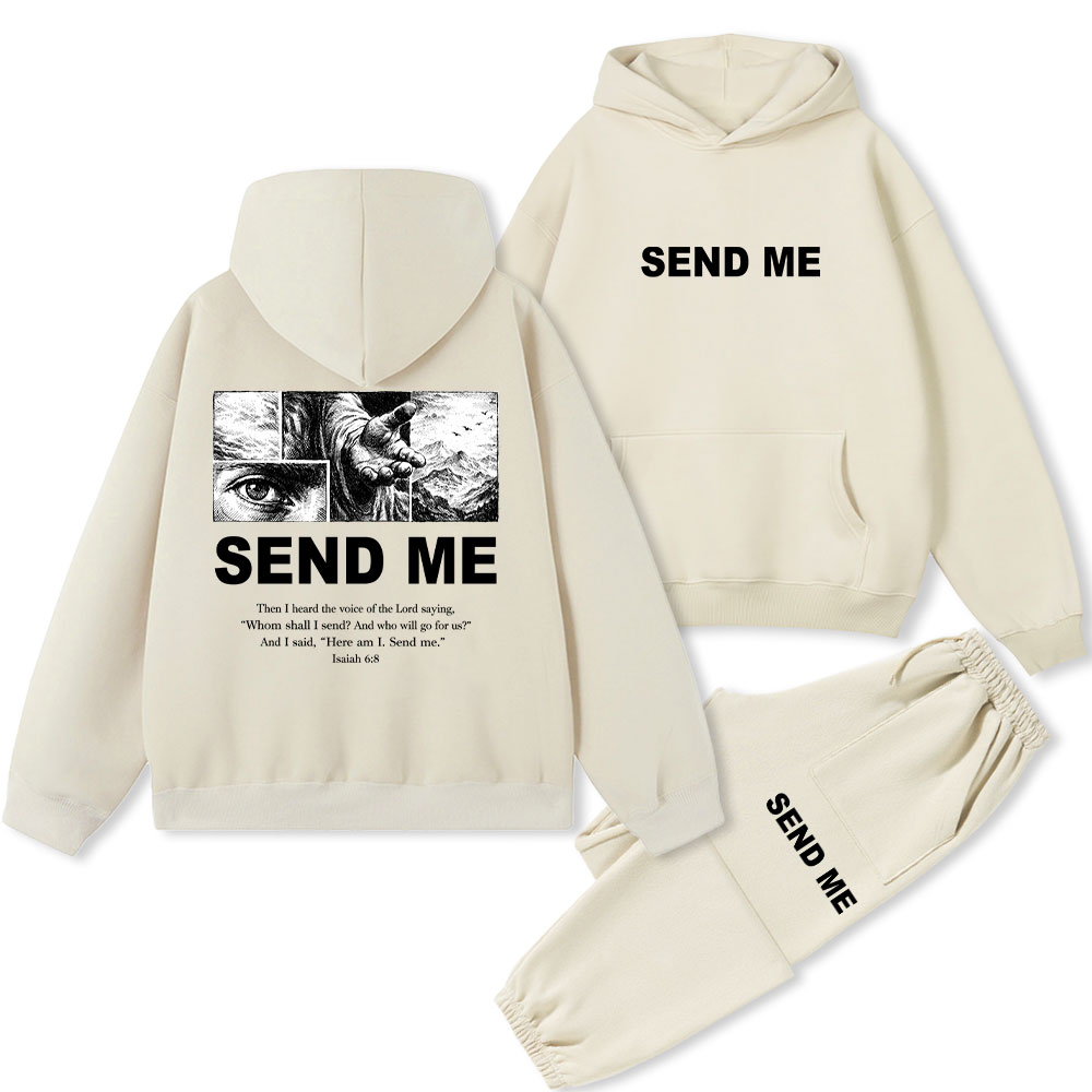Send Me Christian Fleece Hoodie Set