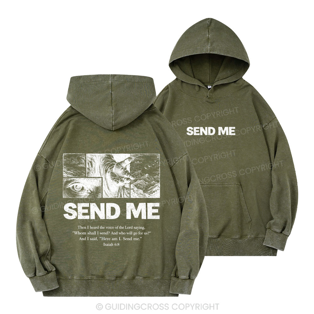 Send Me Christian Washed Hoodie 
