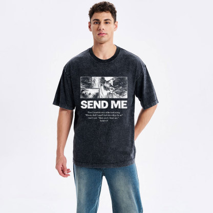 Send Me Christian Washed T-Shirt