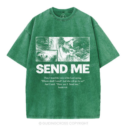 Send Me Christian Washed T-Shirt