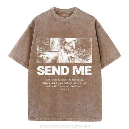 Send Me Christian Washed T-Shirt