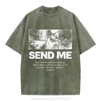 Send Me Christian Washed T-Shirt