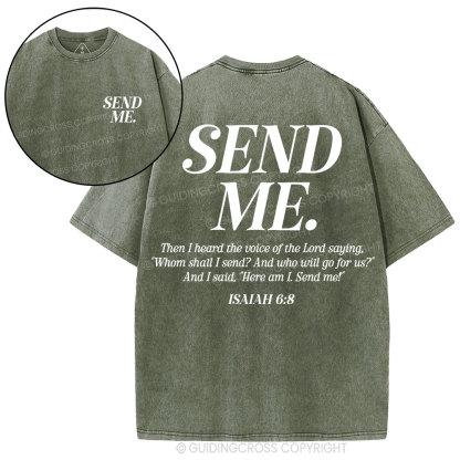 Send Me Christian Washed T-Shirt