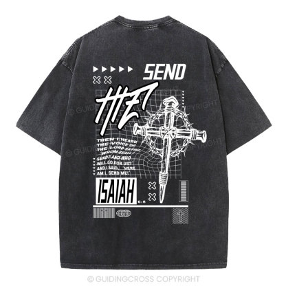 Send Me Christian Washed T-Shirt