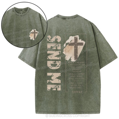 Send Me Christian Washed T-Shirt