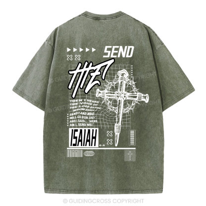 Send Me Christian Washed T-Shirt