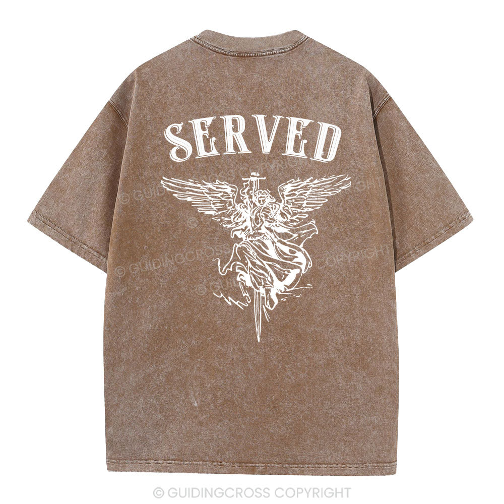 Served Christian Washed T-Shirt
