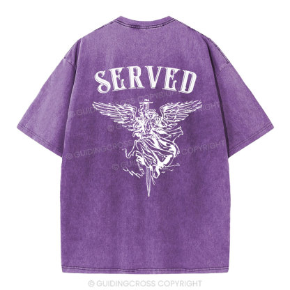 Served Christian Washed T-Shirt