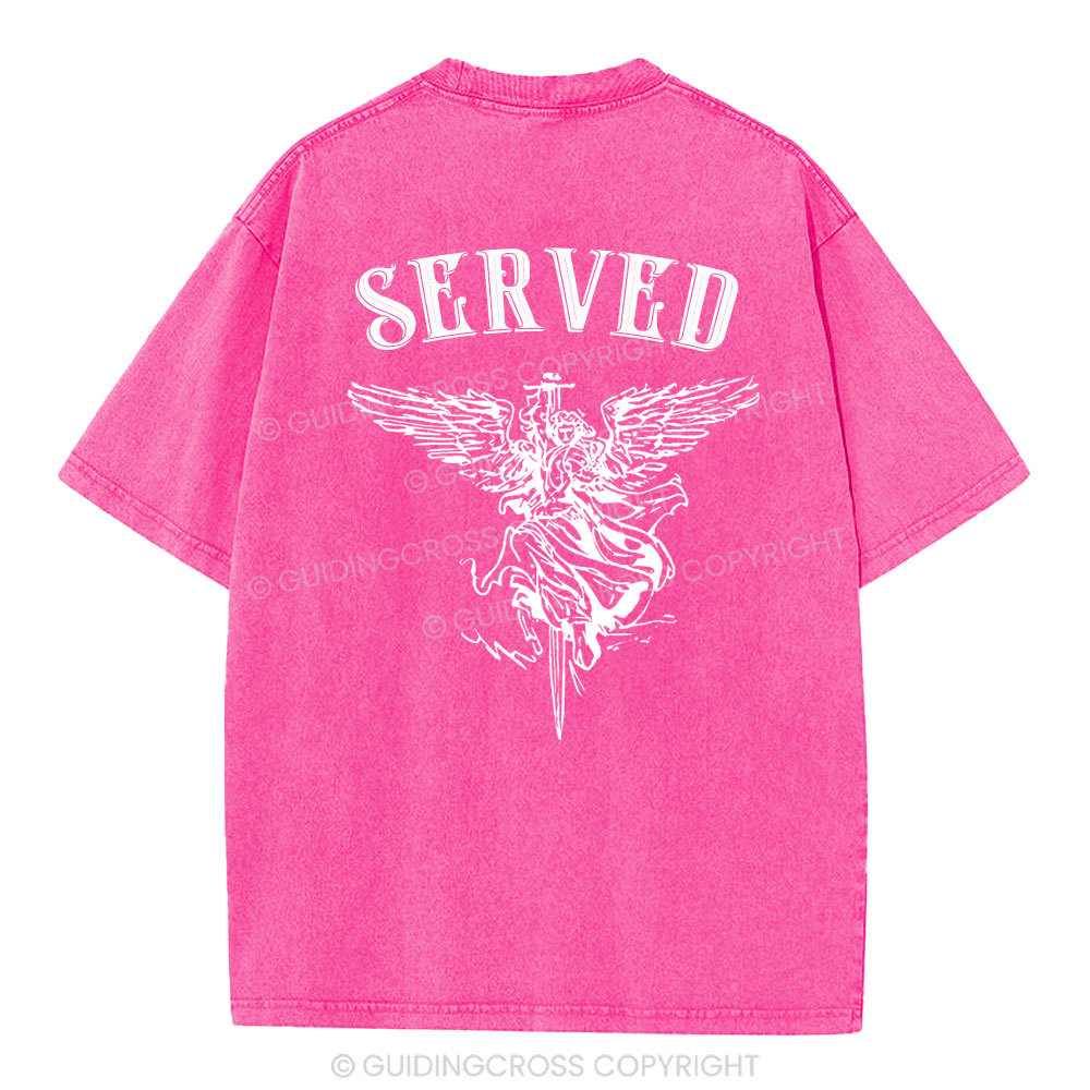 Served Christian Washed T-Shirt