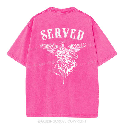 Served Christian Washed T-Shirt