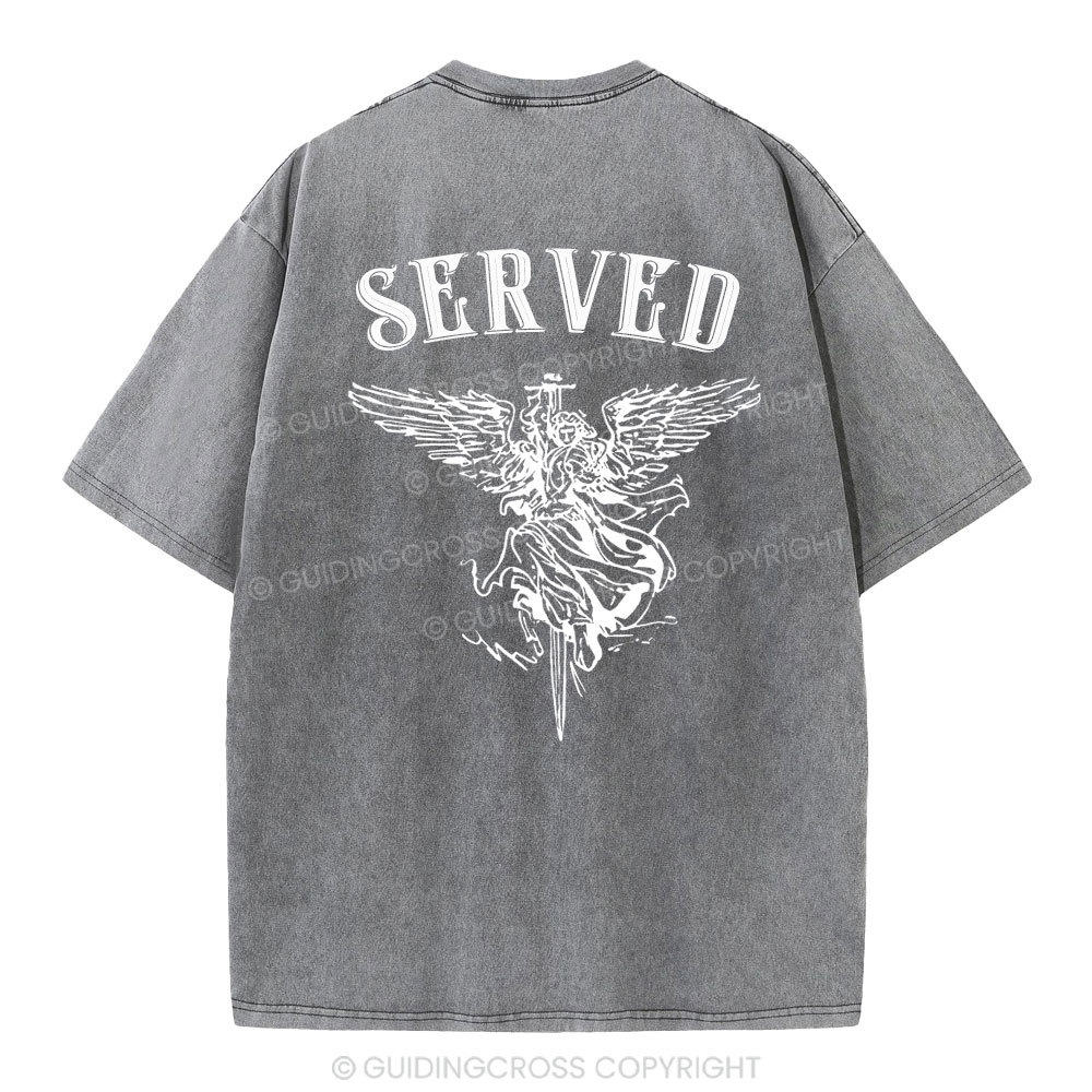 Served Christian Washed T-Shirt