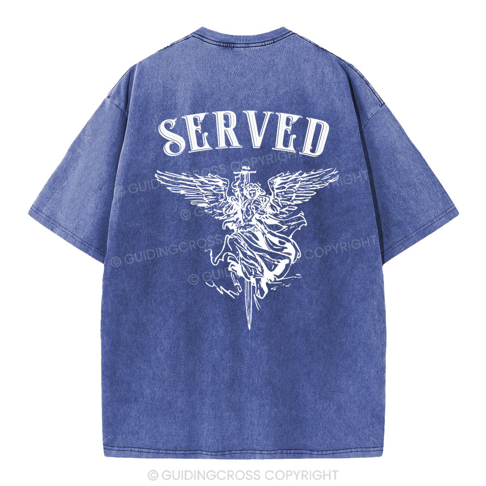 Served Christian Washed T-Shirt