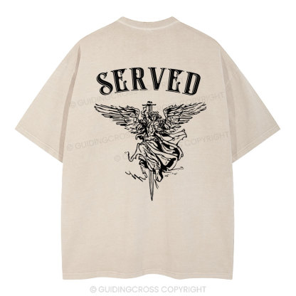 Served Christian Washed T-Shirt