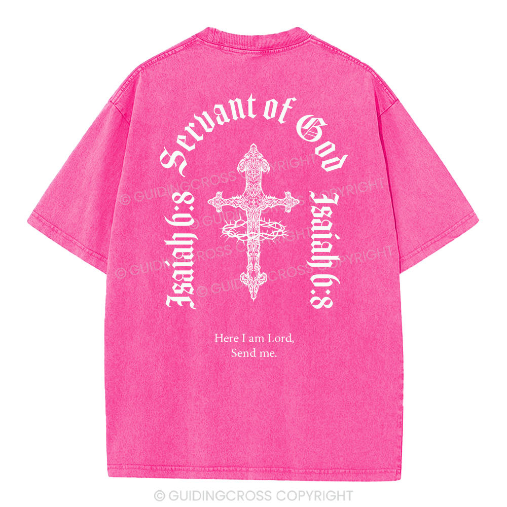 Servent Of God Christian Washed T-Shirt