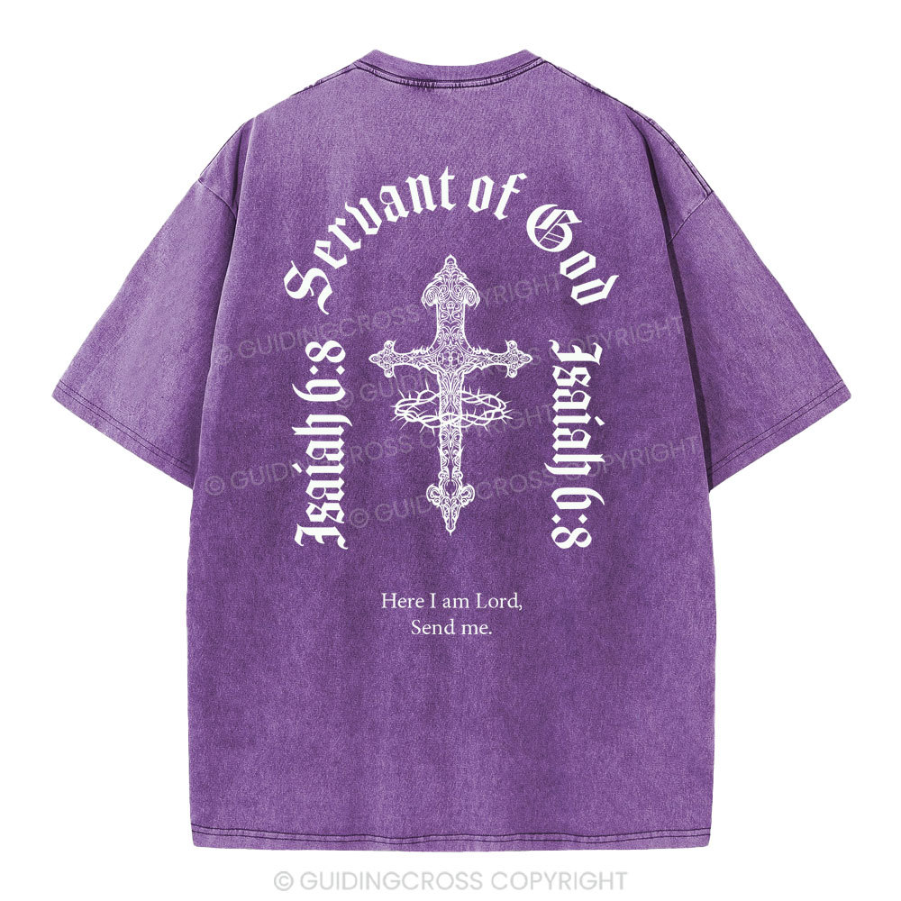 Servent Of God Christian Washed T-Shirt