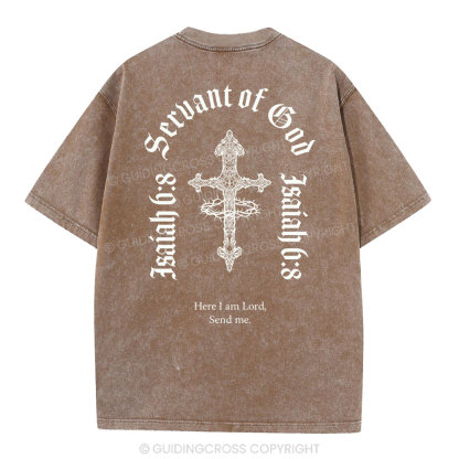 Servent Of God Christian Washed T-Shirt