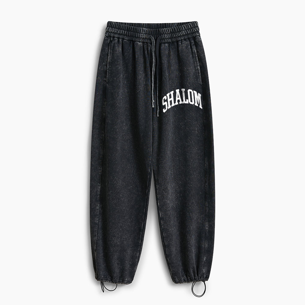Shalom Christian Washed Sweatpants
