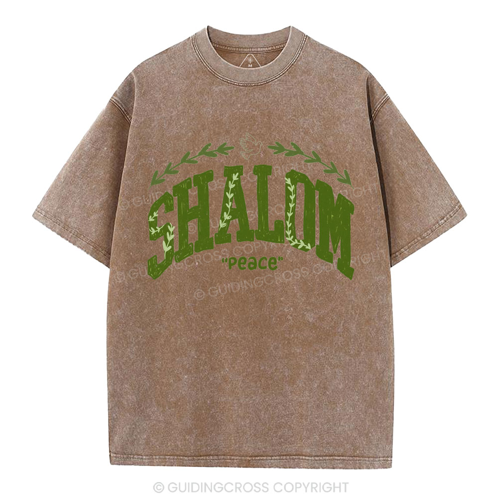 Shalom Christian Washed T-Shirt