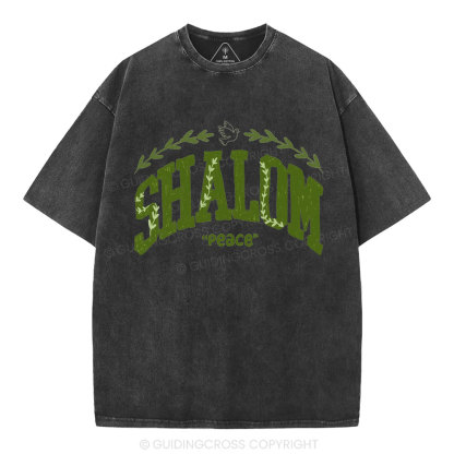 Shalom Christian Washed T-Shirt