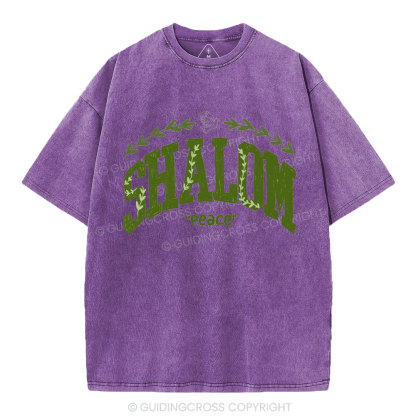 Shalom Christian Washed T-Shirt