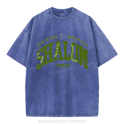 Shalom Christian Washed T-Shirt