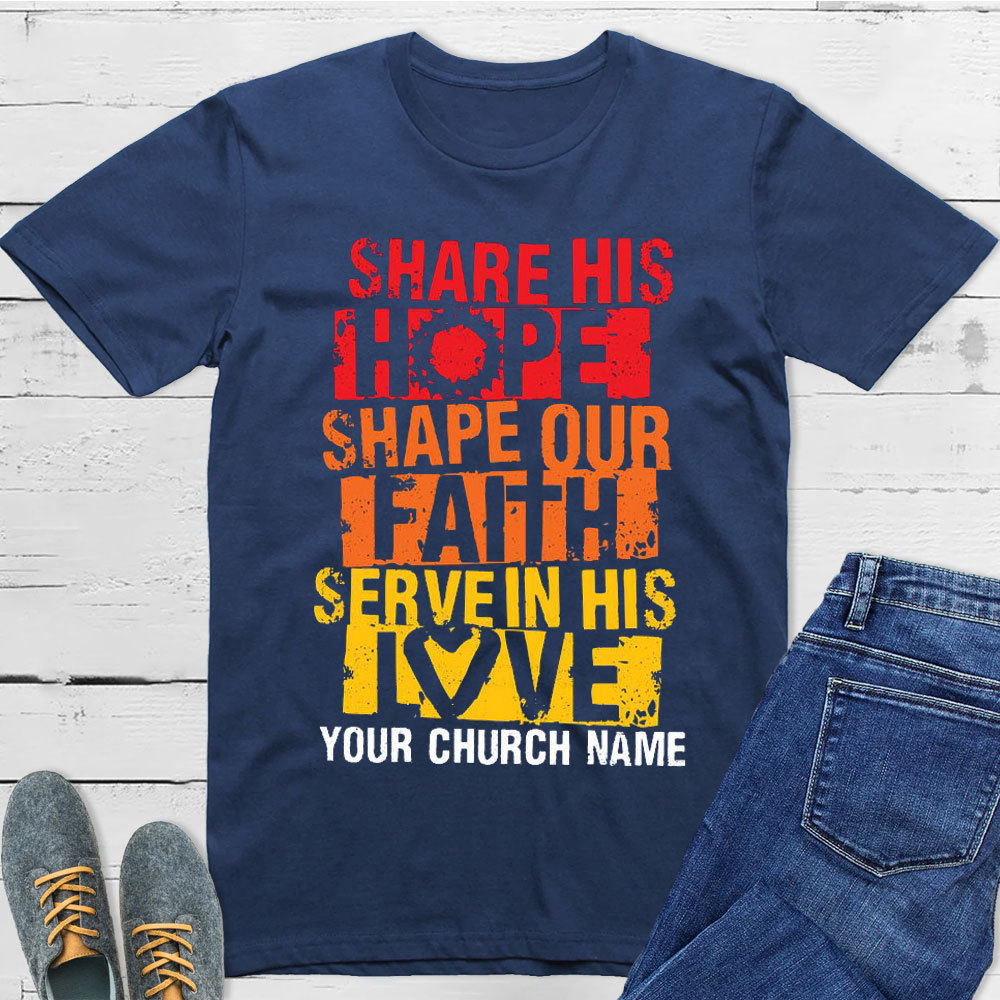 Personalized Share Our Faith Christian T-Shirt
