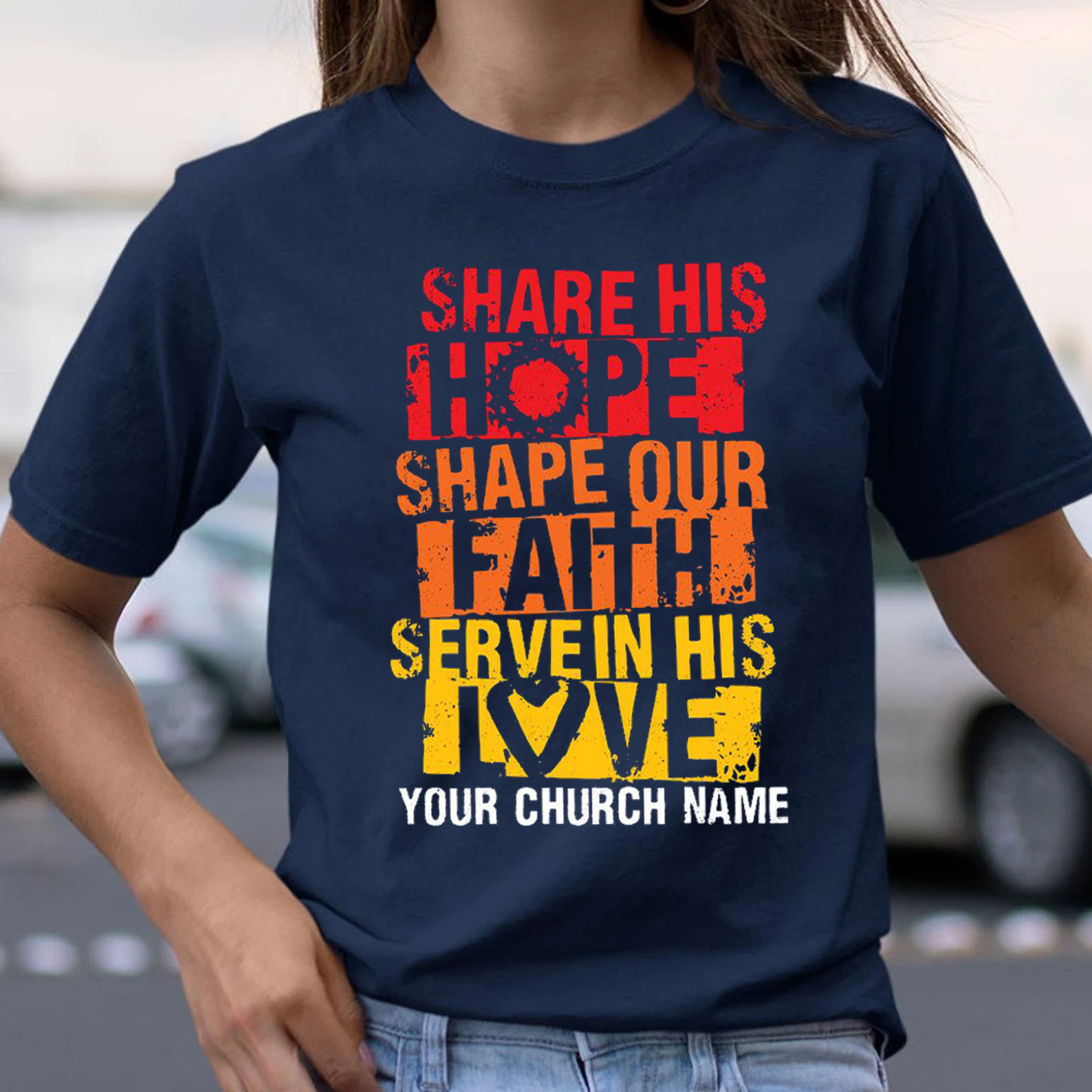Personalized Share Our Faith Christian T-Shirt
