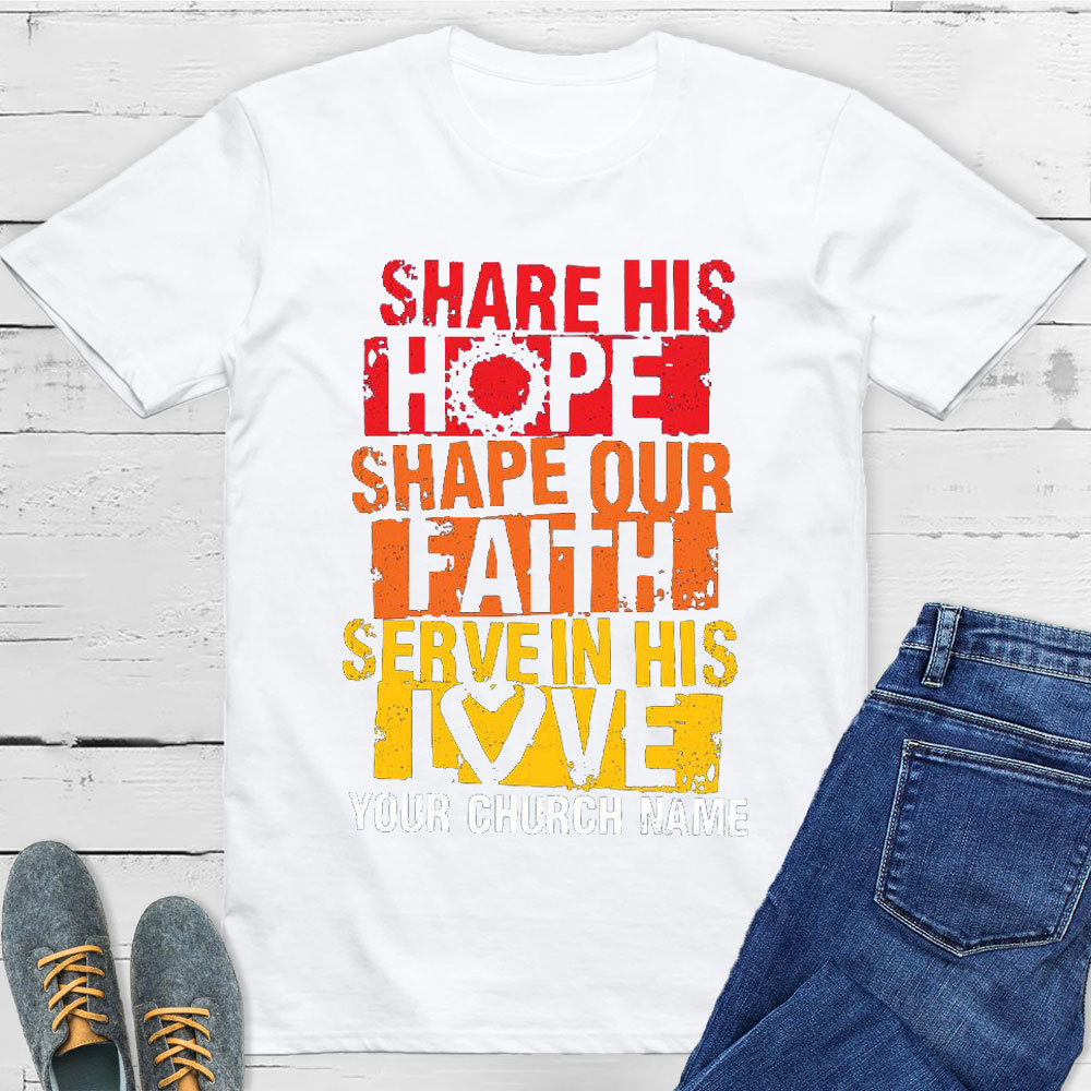 Personalized Share Our Faith Christian T-Shirt