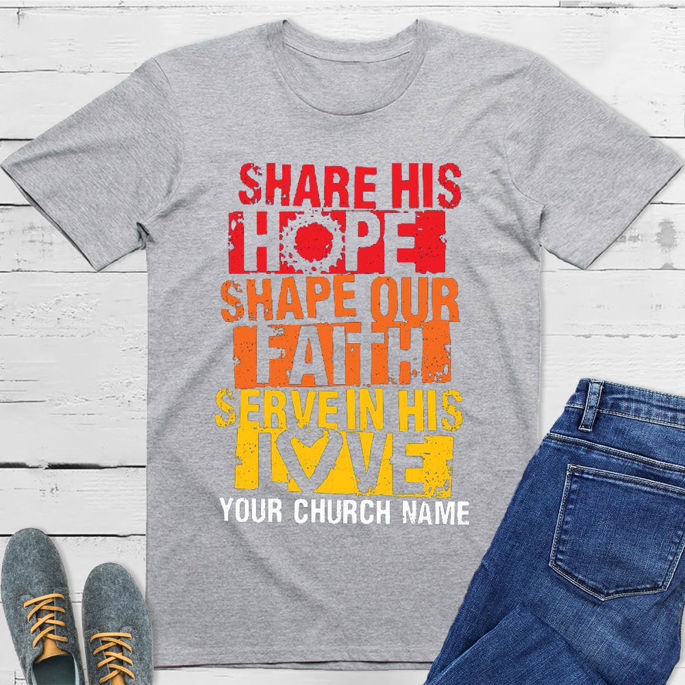 Personalized Share Our Faith Christian T-Shirt