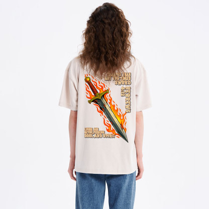 Sharper Than Any Two-Edged Sword Christian Waashed T-Shirt