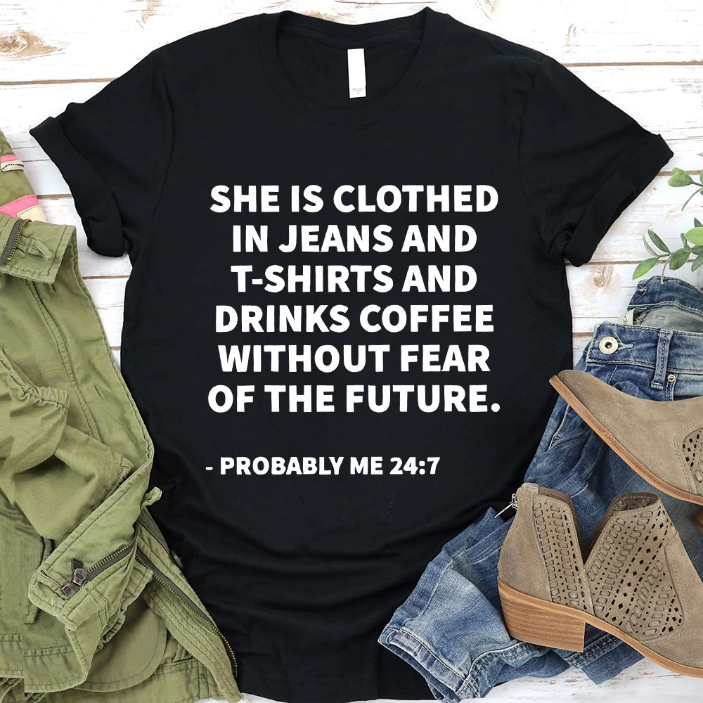 She Is Clothed Christian T-Shirt