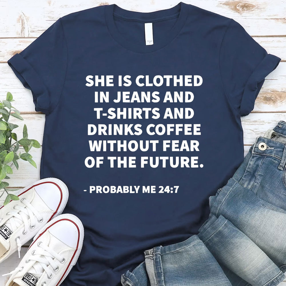 She Is Clothed Christian T-Shirt