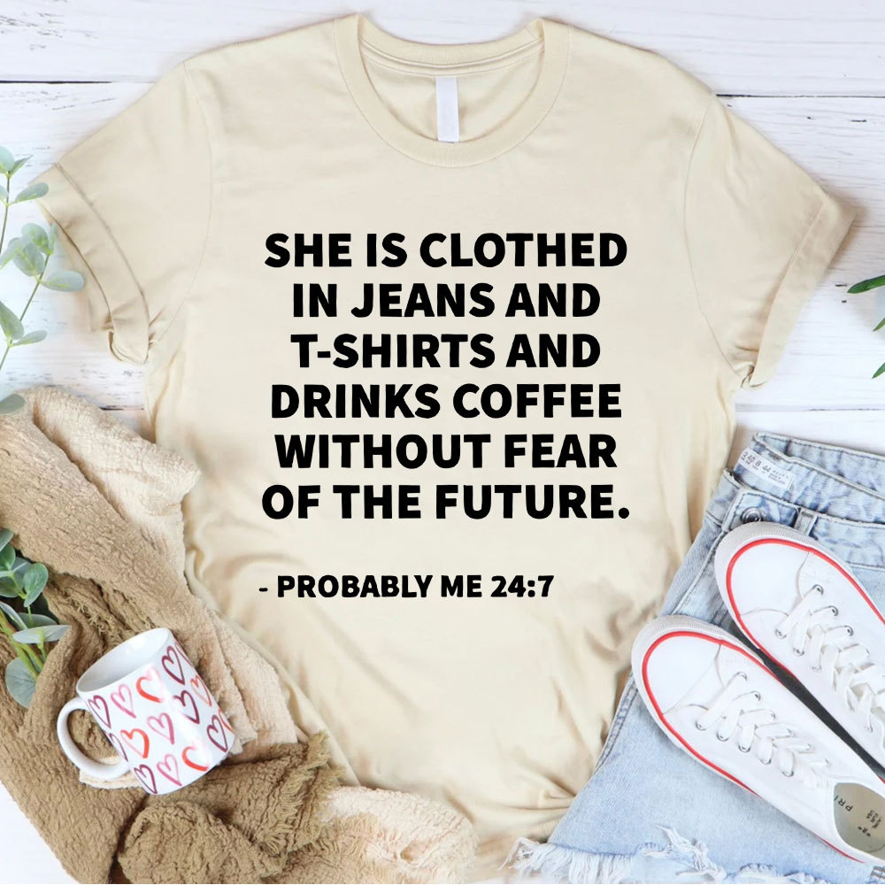 She Is Clothed Christian T-Shirt