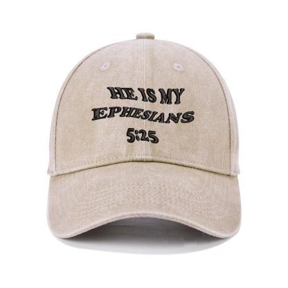 She Is My Ephesians Christian Couple Washed Hat