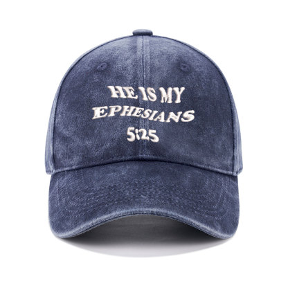 She Is My Ephesians Christian Couple Washed Hat