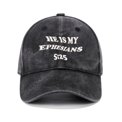 She Is My Ephesians Christian Couple Washed Hat