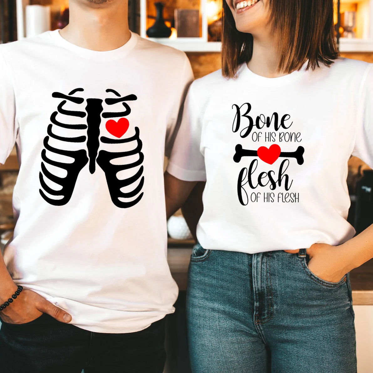 She Is Now Bone Of My Bones Christian T-Shirt