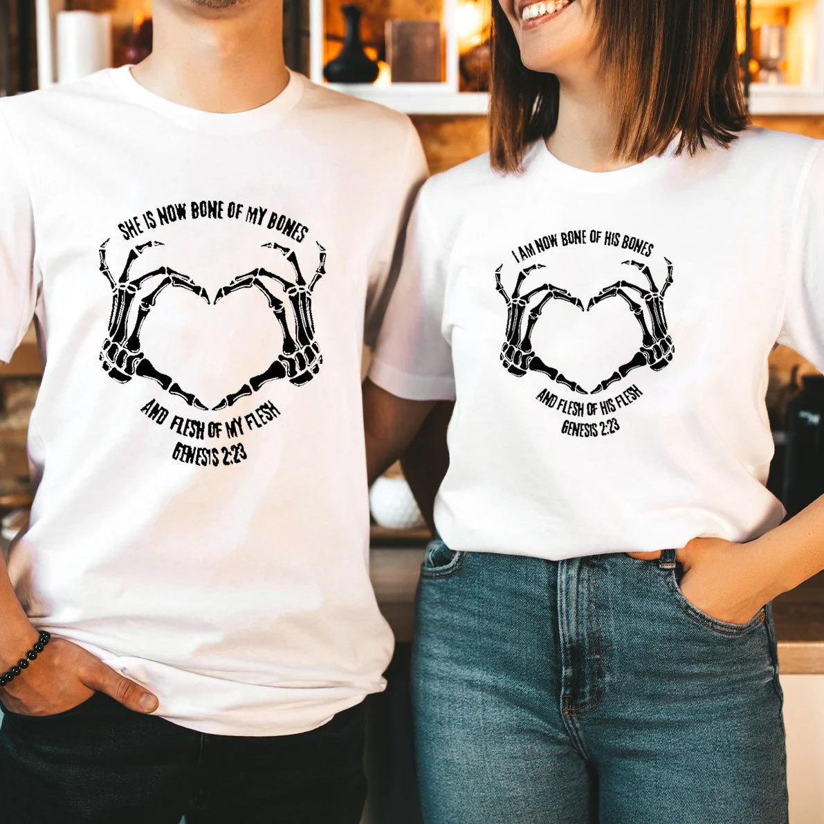 She Is Now Bone Of My Bones Christian T-Shirt
