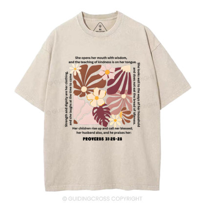 Motherhood Is A Prayer Answered christian Washed T-Shirt